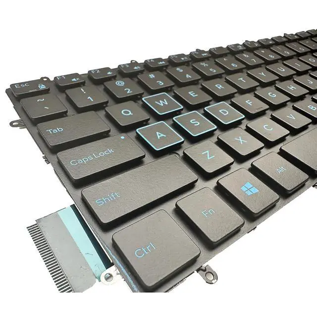 Alt view image 7 of 7 - Laptop Replacement Keyboard for DELL G3 3579 3779 3590,G5 5500 5587 5590, G5 SE 5505,G7 7588 7590 7790 0M6JTP US Layout Backlight Blue