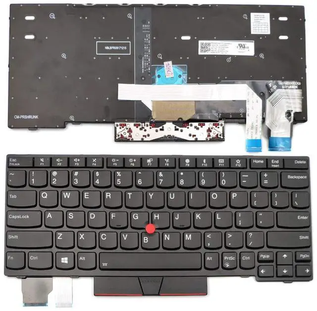 Main image of Laptop Replacement US Layout Backlit Keyboard for ThinkPad X280 A285 X390 X395 L13 Yoga S2 5th S2 Yoga 5th 01YP200 SN20P33911, Black