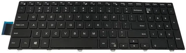Alt view image 3 of 7 - Laptop Replacement US Layout Keyboard for Dell Inspiron 15 3000 Series 3541 3542 3543 3552 3553 3558 3559,15 5000 Series 5542 5543 5545 5547 5548 5552 5557 5558 5559, 17 5000 Series 5748 5749 5755