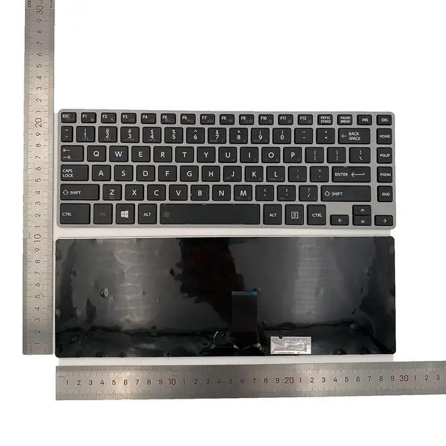 Alt view image 2 of 7 - Laptop Replacement US Layout Keyboard for Toshiba Tecra Z40-A Z40-AK Z40T-A Z40-AB R30-AK R30-A Z40-B Without Pointing Without Backlight, Black
