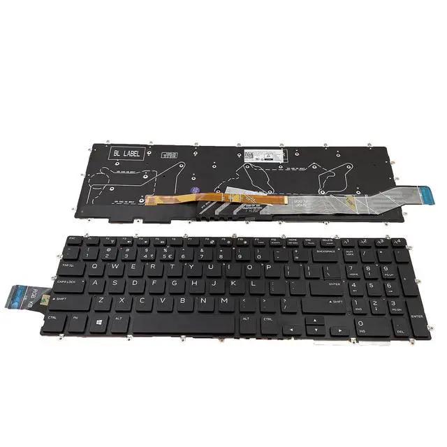 Alt view image 2 of 7 - Laptop Replacement US Layout Colorful Backlight Keyboard for Dell Alienware M15 R1 M17 R1 2019 3D7NN 03D7NN P79F P79F001