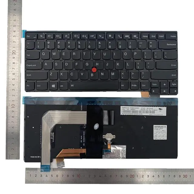 Alt view image 2 of 7 - Laptop Replacement US Layout with Backlit Keyboard for Lenovo ThinkPad T460s T470s 00PA452 00PA534 01YT142 01EN682 01EN723 00PA564 01EN723 00PA440 00PA522 01YT129 01YR075