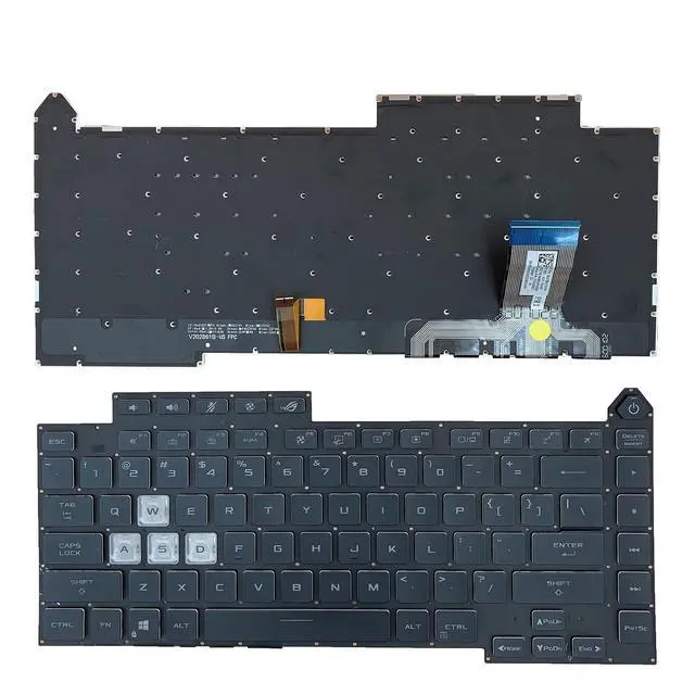 Main image of Laptop Replacement US Layout Backlit Keyboard for Asus Rog Strix G15 G513 G513Q G513QM G513QY G513RC G513RM G513RW G513QR G513QE G513IM G513IE G513IC 0KBR0-4810US00