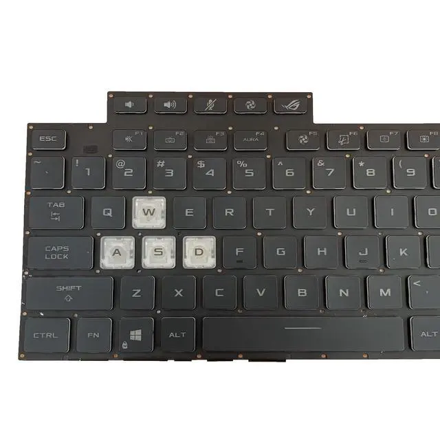 Alt view image 5 of 7 - Laptop Replacement US Layout Backlit Keyboard for Asus Rog Strix G15 G513 G513Q G513QM G513QY G513RC G513RM G513RW G513QR G513QE G513IM G513IE G513IC 0KBR0-4810US00