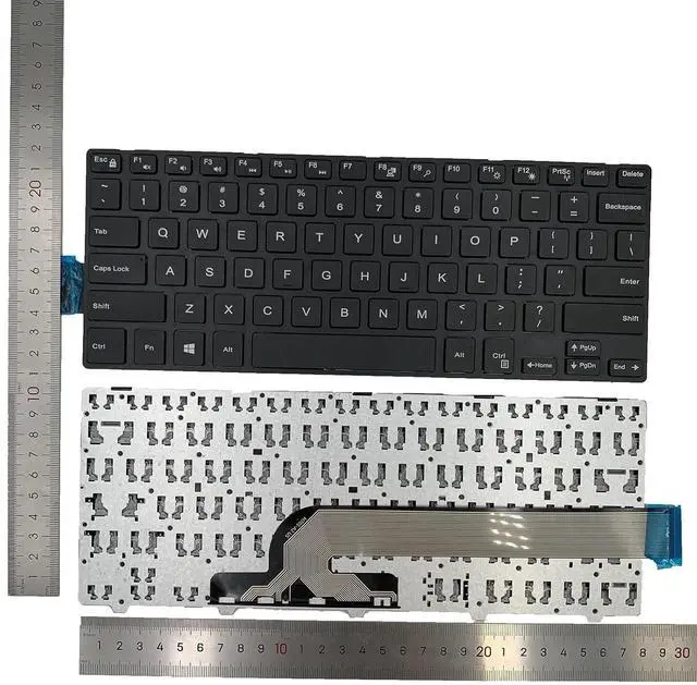 Alt view image 2 of 7 - Laptop Replacement Keyboard for Dell Inspiron 3442 Series 14-5000 14-5447 14-3000 3443 3451 3452 3458 3446 3448 N5447 N3442 14CR 14MR 050x15 SN8233 US Layout No Backlight US Layout Black