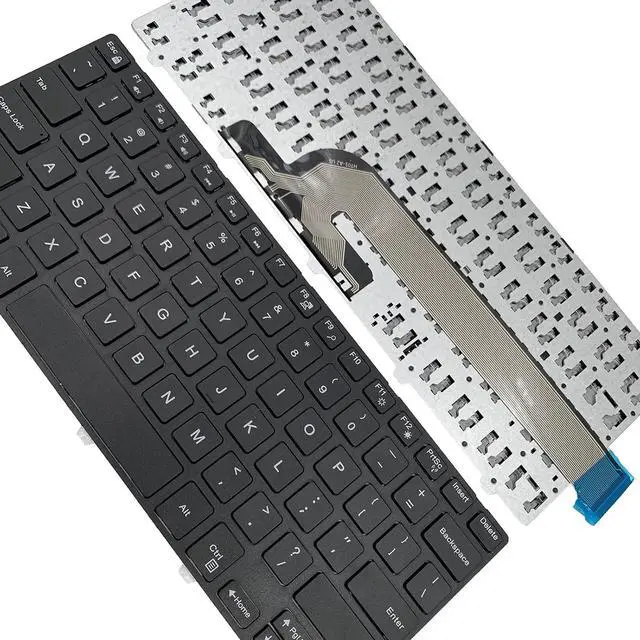 Alt view image 3 of 7 - Laptop Replacement Keyboard for Dell Inspiron 3442 Series 14-5000 14-5447 14-3000 3443 3451 3452 3458 3446 3448 N5447 N3442 14CR 14MR 050x15 SN8233 US Layout No Backlight US Layout Black