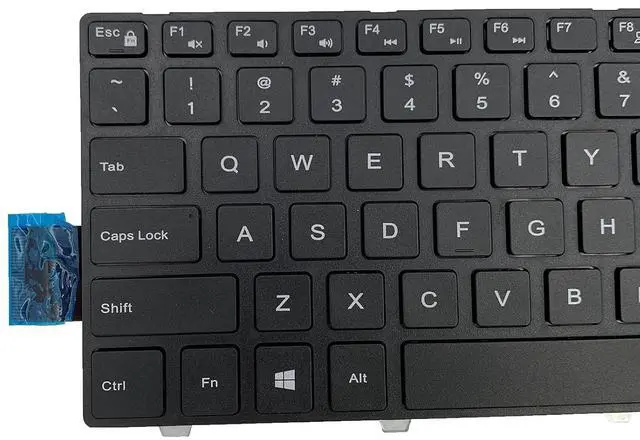 Alt view image 6 of 7 - Laptop Replacement Keyboard for Dell Inspiron 3442 Series 14-5000 14-5447 14-3000 3443 3451 3452 3458 3446 3448 N5447 N3442 14CR 14MR 050x15 SN8233 US Layout No Backlight US Layout Black