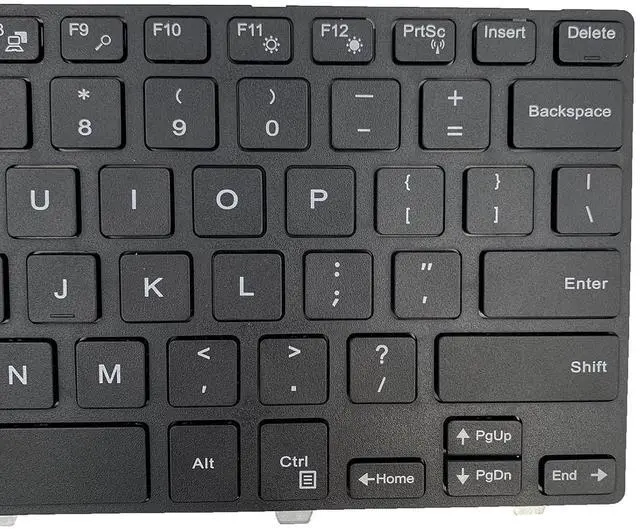Alt view image 7 of 7 - Laptop Replacement Keyboard for Dell Inspiron 3442 Series 14-5000 14-5447 14-3000 3443 3451 3452 3458 3446 3448 N5447 N3442 14CR 14MR 050x15 SN8233 US Layout No Backlight US Layout Black