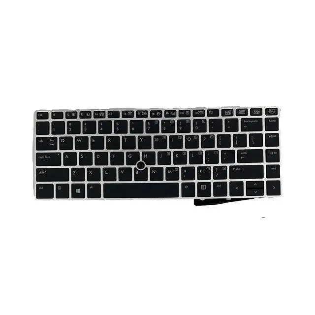 Alt view image 2 of 4 - Laptop Keyboard for HP EliteBook Folio 9470M 9470 9480 9480M US Layout Replacement Backlit Silver