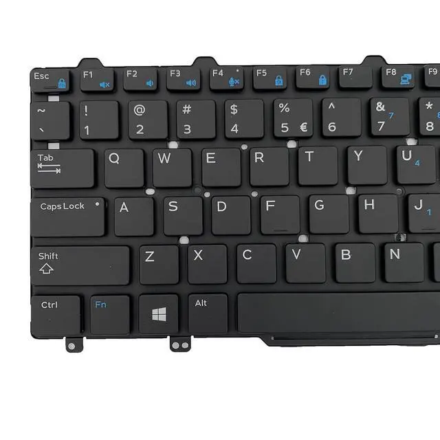 Alt view image 7 of 7 - Laptop Replacement US Layout with Backlit Keyboard for DELL Latitude E7250 E5250 E5270 5250 7250 Black