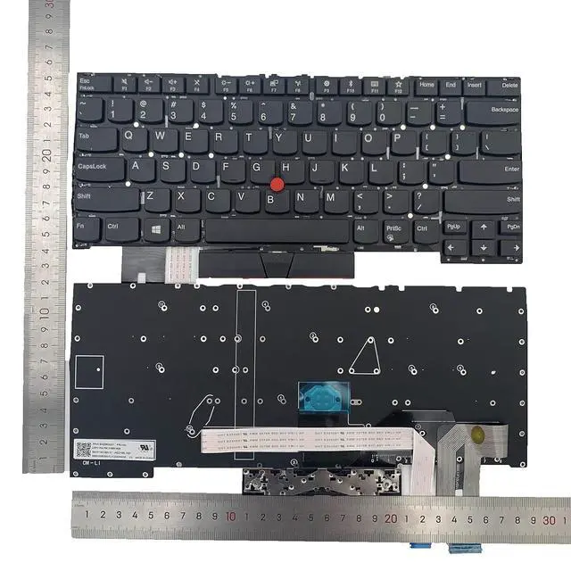 Alt view image 2 of 7 - Laptop Replacement US Layout Keyboard for Lenovo ThinkPad T490S T495S Laptop Keyboard US SN20R66042 SN20R66067, Black