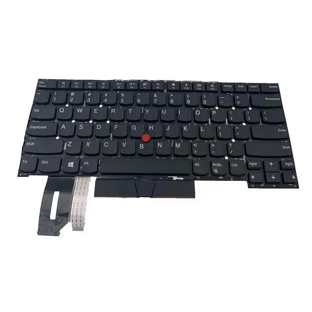 Alt view image 3 of 7 - Laptop Replacement US Layout Keyboard for Lenovo ThinkPad T490S T495S Laptop Keyboard US SN20R66042 SN20R66067, Black