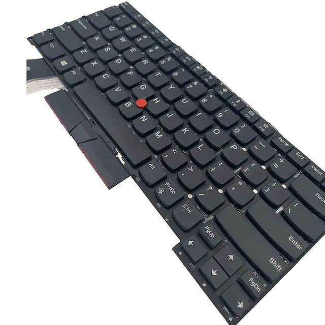 Alt view image 6 of 7 - Laptop Replacement US Layout Keyboard for Lenovo ThinkPad T490S T495S Laptop Keyboard US SN20R66042 SN20R66067, Black