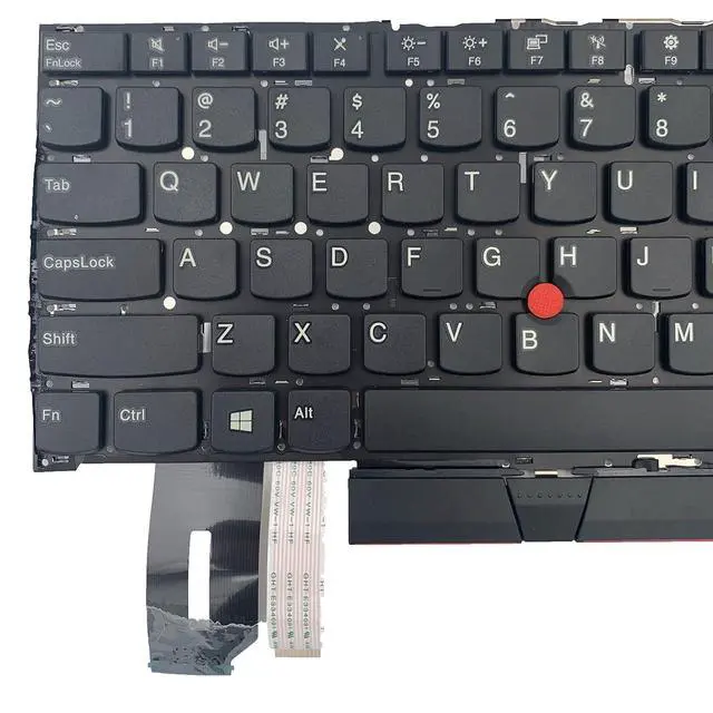 Alt view image 7 of 7 - Laptop Replacement US Layout Keyboard for Lenovo ThinkPad T490S T495S Laptop Keyboard US SN20R66042 SN20R66067, Black