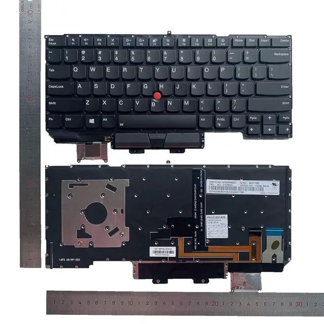 Alt view image 2 of 7 - Laptop Replacement US Layout with Backlit Keyboard for Lenovo Thinkpad X1 Carbon X1C Gen 5th 6th 2017 2018 01ER623