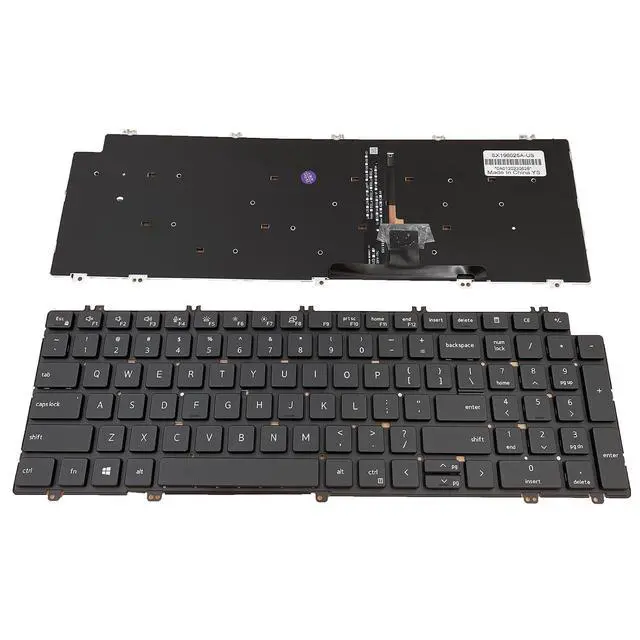 Alt view image 2 of 7 - Laptop Replacement US Layout with Backlit Keyboard for Dell Latitude 5520 5521 Precision 3560 3561 NSK-QZABW 0N7N16 N7N16
