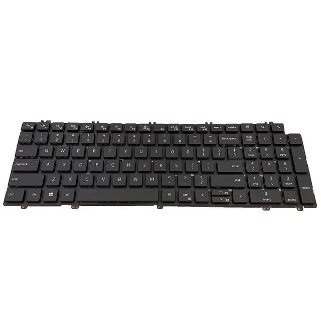 Alt view image 5 of 7 - Laptop Replacement US Layout with Backlit Keyboard for Dell Latitude 5520 5521 Precision 3560 3561 NSK-QZABW 0N7N16 N7N16