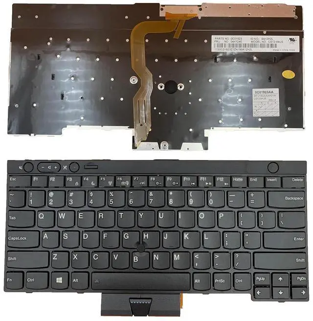 Main image of Laptop Replacement US Layout No Pointer Keyboard for Lenovo IBM ThinkPad T430 T430S T430I X230 X230T X230I T530 W530 (Not Fit T430U X230S) 04W2250, 04W3025, 04W2369, 04W3063, 04W3174