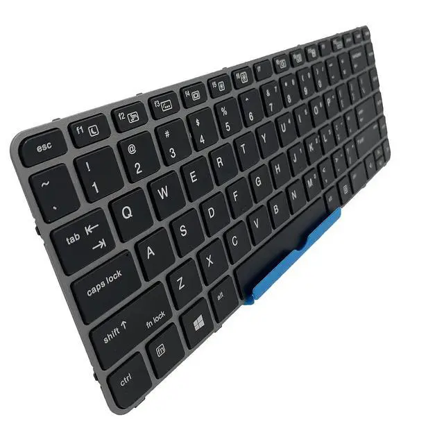 Alt view image 6 of 7 - Laptop Replacement US Layout with Backlit Keyboard for HP Elitebook Folio 1040 G3 Silver Frame
