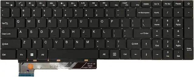Alt view image 3 of 3 - Laptop Replacement US Layout Keyboard for Gateway GWNR71517-BK GWNR71517 GWNR71517-BL YXT-91-55 SCDY-350-1-11 N15CS9 X317H No TrackPoint,No Backlit