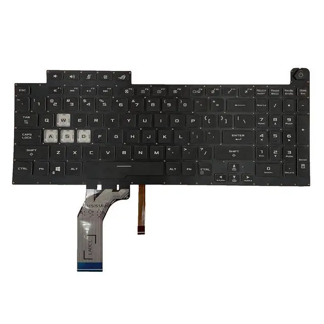 Alt view image 2 of 7 - Laptop Replacement US Layout Colorful Backlight Keyboard for Asus ROG Strix G17 G731 G731G G731GT G731GU G712LU G712LV G712LW G712 0KNR0-6813US00 V185026JS1 0KN1 912KO11