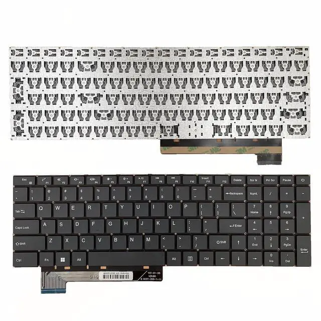 Alt view image 2 of 7 - Laptop Replacement US Layout Keyboard for Gateway GWNR71517 GWNR71517-BL GWNR71517-BK N15CS9 X317H US