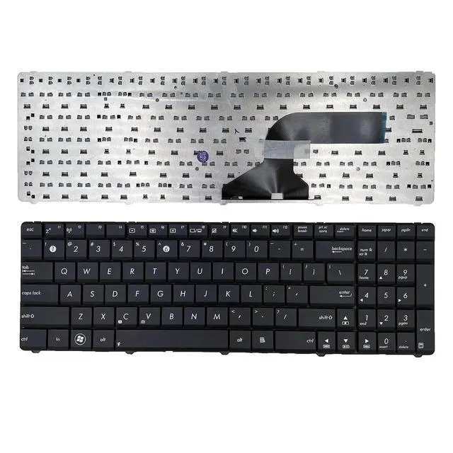 Alt view image 2 of 7 - Laptop Replacement US Layout Keyboard for Asus n53 N53J N53JQ N53JF N53JG N53JL N53JN N53S N53SV k54l x55 x55u x55a x54c x54h x55vd x55c f55 f75 R500D R500DE R500N HS-348101T01 14011398