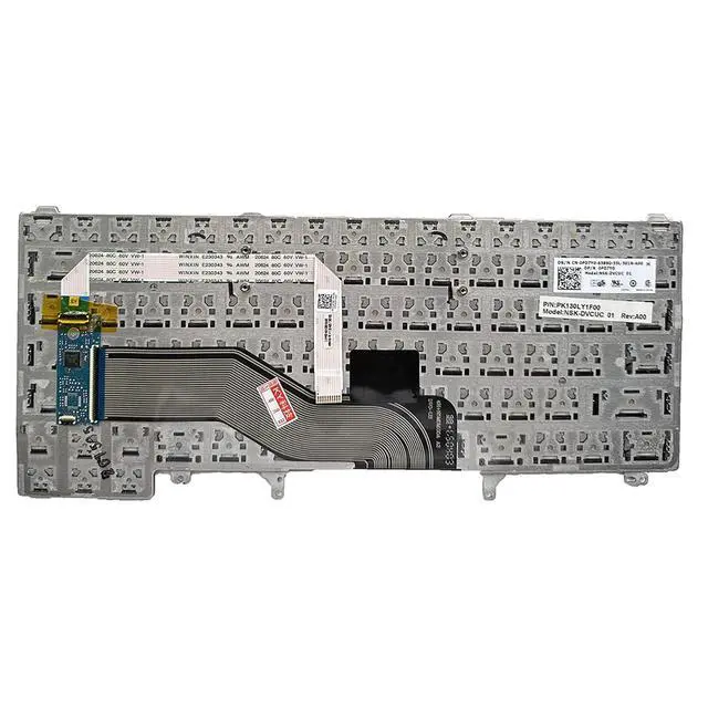 Alt view image 7 of 7 - Laptop Replacement US Layout Keyboard for Dell Latitude E5420 E5430 E6220 E6320 E6330 E6420 E6430 E6440 9Z.N5MBV.A01 NSK-DVABV 01 024P9J O24P9J 0RT9T6 NSK-DVBBV 01 67K6K 6037B0057601