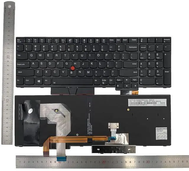 Alt view image 2 of 7 - Laptop Replacement US Backlit Keyboard for Lenovo ThinkPad T570 T580 P51s P52s (Isn't for P51 P52) Black 01HX287 208 01ER611 SN20H34910 SN20H34951