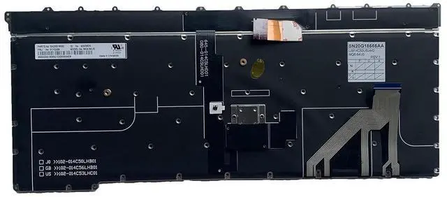 Alt view image 7 of 7 - Laptop Replacement US Layout with Backlit Keyboard for Lenovo Thinkpad X1 Carbon X1C 2013 3RD 2015 SN20G18565 MQ6-84US