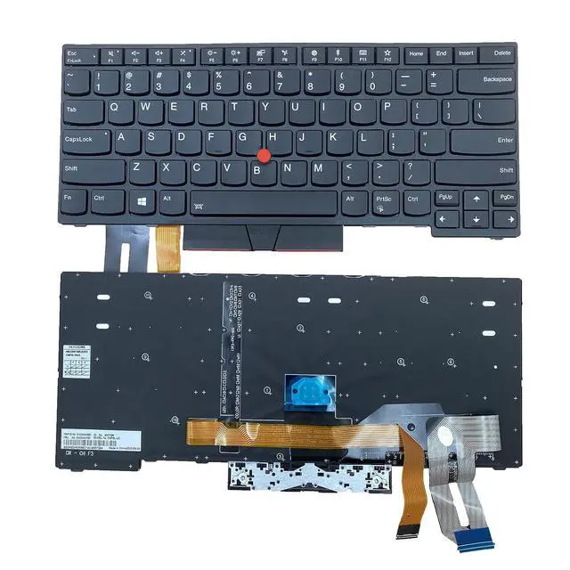 Alt view image 2 of 7 - Laptop Replacement US Layout with Pointing with Backlight Keyboard for Lenovo Thinkpad T480s, T490, E490, L480, L490, L380, L390, L380 Yoga, L390 Yoga, E490, E480 01YP360 01YP280 01YP440