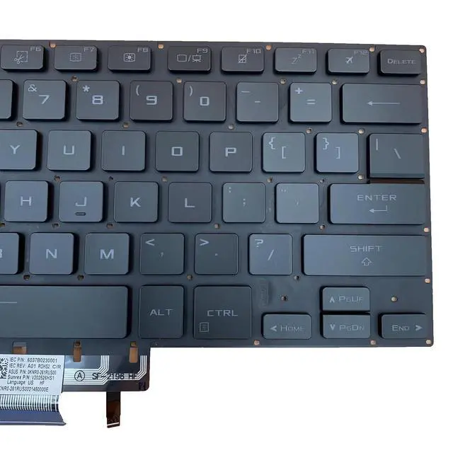 Alt view image 7 of 7 - Laptop Replacement US Layout RGB Backlit Keyboard for ASUS ROG Zephyrus G15 GA503 GA503Q GA503QS GA503QR GA503QM & ROG Zephyrus M16 GU603 GU603H Series Laptop, ROG Zephyrus G15 GA503 V202526JS1