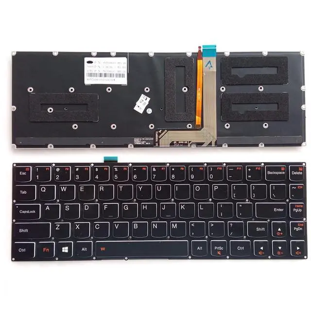 Main image of Laptop Replacement US Layout with Backlit Keyboard for Lenovo Ideapad Yoga 3 Pro 1370 P/N: PK130TA1C00 PK130TA2A00 SN20F66352 SN20G68503 148520AS1