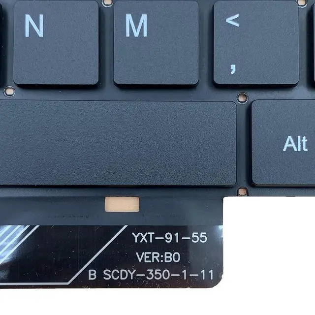 Alt view image 7 of 7 - Laptop Replacement US Layout Keyboard for Gateway GWNR71517 GWNR71517-BL GWNR71517-BK YXT-91-55