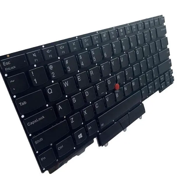 Alt view image 6 of 7 - Laptop Replacement US Layout Keyboard with Backlit with Pointer for Lenovo Thinkpad E14 R14 Gen 2 (20T6 20T7 20TA 20TB)