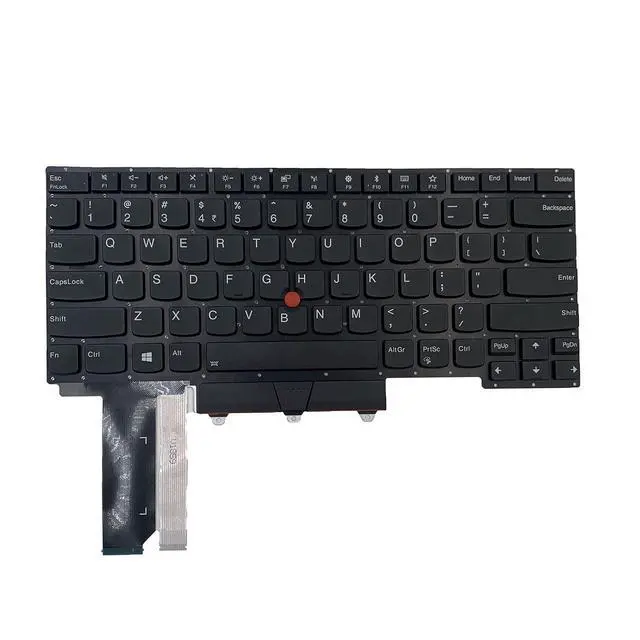 Alt view image 2 of 7 - Laptop Replacement US Layout Keyboard with Backlit with Pointer for Lenovo Thinkpad E14 R14 Gen 2 (20T6 20T7 20TA 20TB)