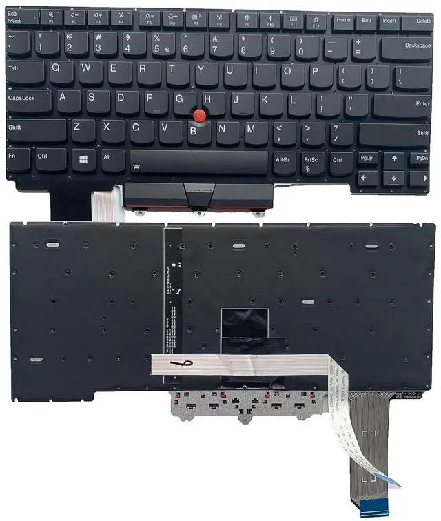 Main image of Laptop Replacement US Layout Keyboard with Backlit with Pointer for Lenovo Thinkpad E14 R14 Gen 2 (20T6 20T7 20TA 20TB)