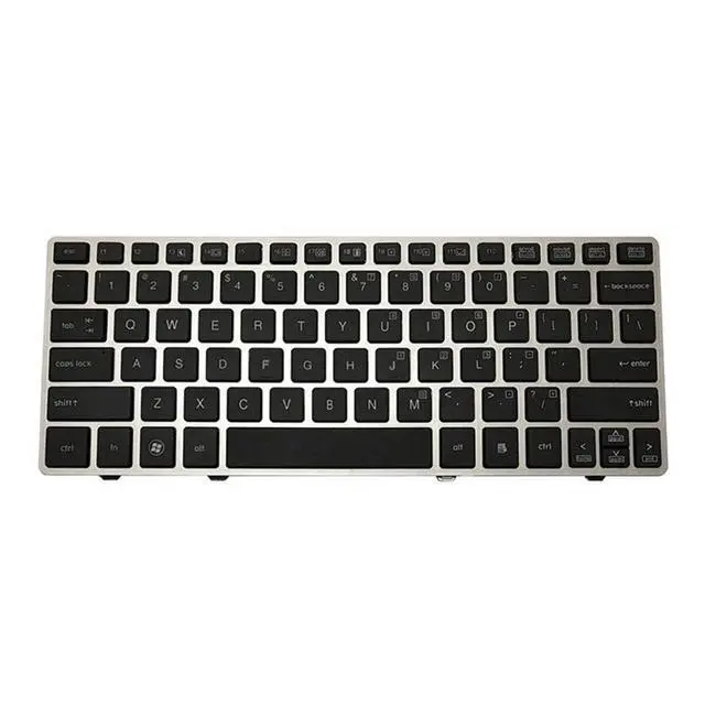 Alt view image 2 of 3 - Laptop Replacement US Layout Keyboard for HP EliteBook 2560 2560p 2570 2570P Black
