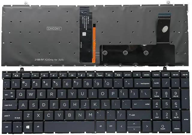 Main image of Laptop Replacement US Layout with Backlight Keyboard for HP ProBook 450 G8 455 G8 455R G8 450 G9 455 G9 650 G8 HSN-Q34C-4