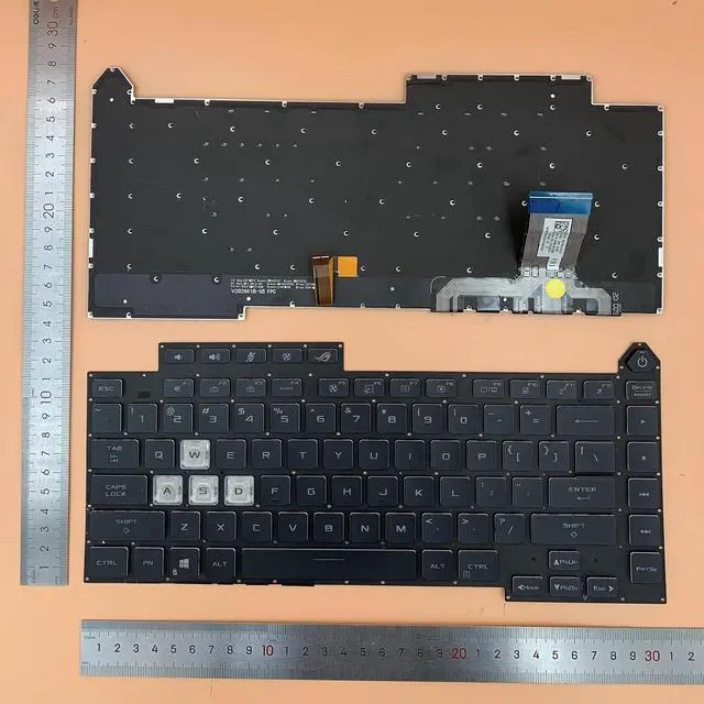 Main image of Laptop Replacement US Layout Colorful Backlight Keyboard for ASUS ROG Strix G15 G513 G513Q G513QY G513QM G533 Backlit US 0KBR0-4810US00