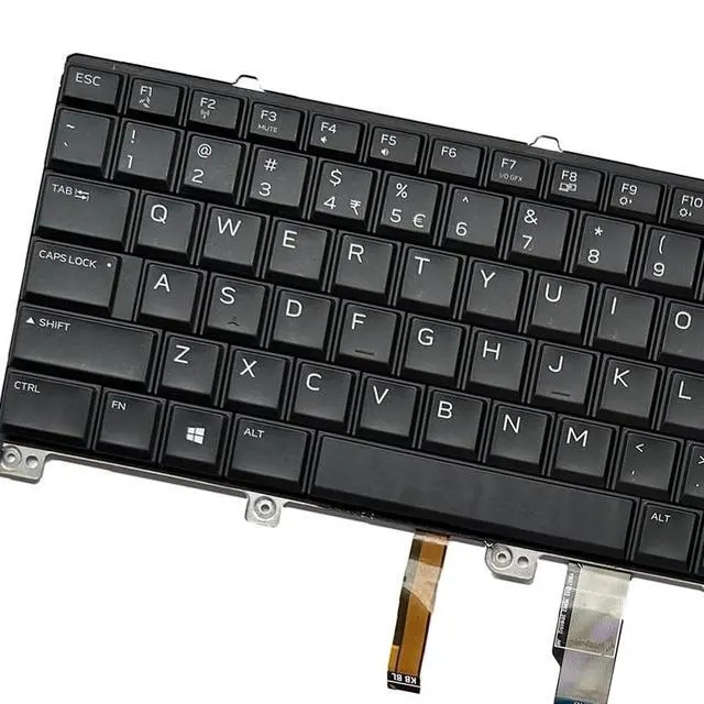 Alt view image 2 of 5 - Laptop Replacement US Layout with Backlight Keyboard for Dell Alienware 17 R4 & Alienware 17 R5 Laptop, Dell Alienware 17 P31E 00WN4Y 0WN4Y PK131QB1A00 US Layout Backlit Keyboard