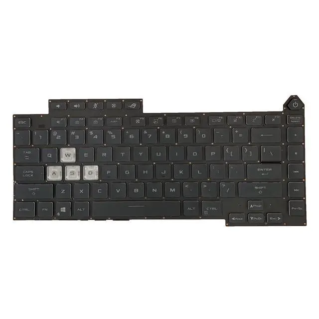 Alt view image 6 of 7 - Laptop Replacement US Layout Colorful Backlight Keyboard for ASUS ROG Strix G15 G513 G513Q G513QY G513QM G533 Backlit US 0KBR0-4810US00