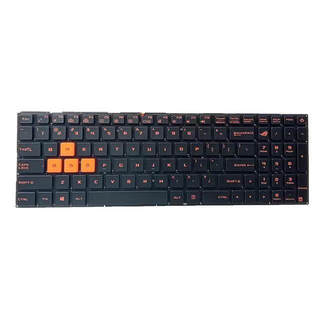 Alt view image 3 of 3 - Laptop Replacement US Layout Keyboard for ASUS ROG Strix GL502 502V GL502VM GL502VT GL502VY GL502VS GL502FX Without Frame,No TrackPoint,Backlit Black