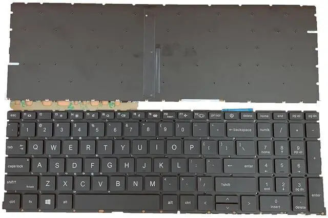 Main image of Laptop Replacement US Layout with Backlight Keyboard for HP ProBook 450 G8 455 G8 650 G8 No Frame M05033-031 HPM20A56GBJ920 X8QC HPM20A5 AEX8QE03010