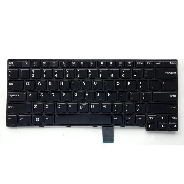 Alt view image 3 of 3 - Laptop Replacement US Layout No Pointer Keyboard for Lenovo ThinkPad E470 E470c E475 SN5356 SN20K93235 01AX000 01AX080