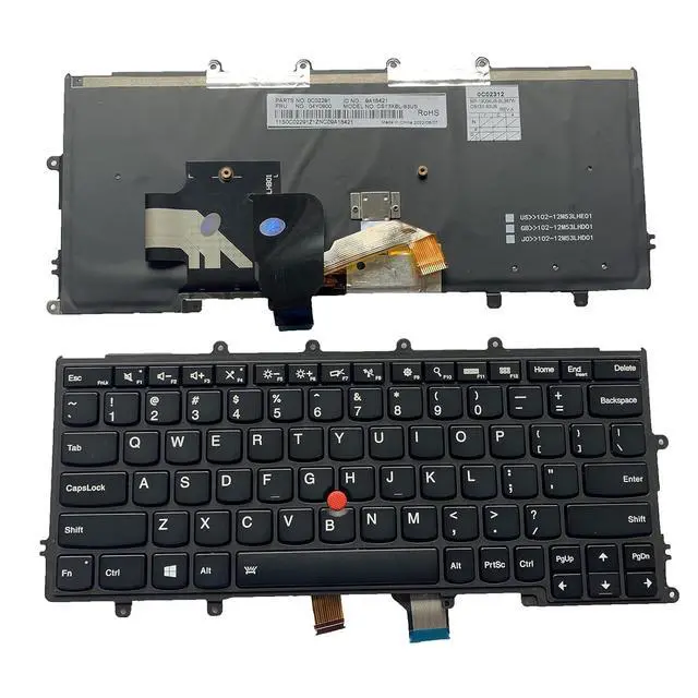 Alt view image 2 of 7 - Laptop Replacement US Layout with backlight Keyboard For Lenovo Thinkpad X230s X240 X240S X240I X250 X260 X270 01AV519 01AV530 04X0196 04X0207 04X0213 04Y0920 04Y0930 04Y0937 0C02328 0C44716