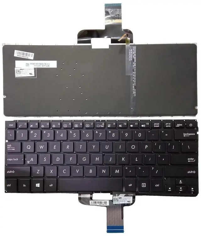 Main image of Laptop Replacement US Layout with Backlit Keyboard for Asus ZenBook UX310 UX310UA UX310UQ U4000 U4000U U4000UQ RX310 RX310U RX310UA RX310UQ Black 0KN0 UM2JP16 UM1ND16