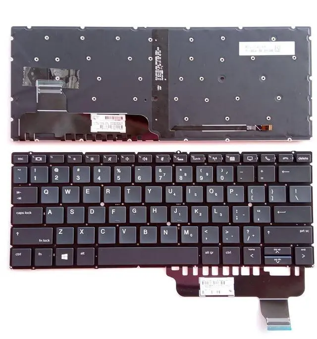 Main image of Laptop Replacement US Layout with Backlit Keyboard for HP EliteBook x360 830 G5 X360 830 G6 L40527-B31 No Frame