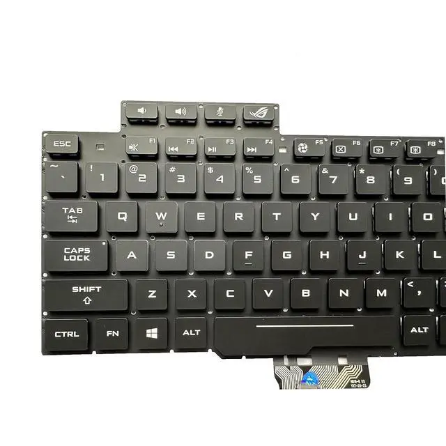 Alt view image 7 of 7 - Laptop Replacement US Layout with Backlight Keyboard for ASUS ROG Strix GL703 GL703V GL703GS GL703GM GL703VD GL703VM GL703GE GL703GEE PX703GE,0KNB0-661BUS00