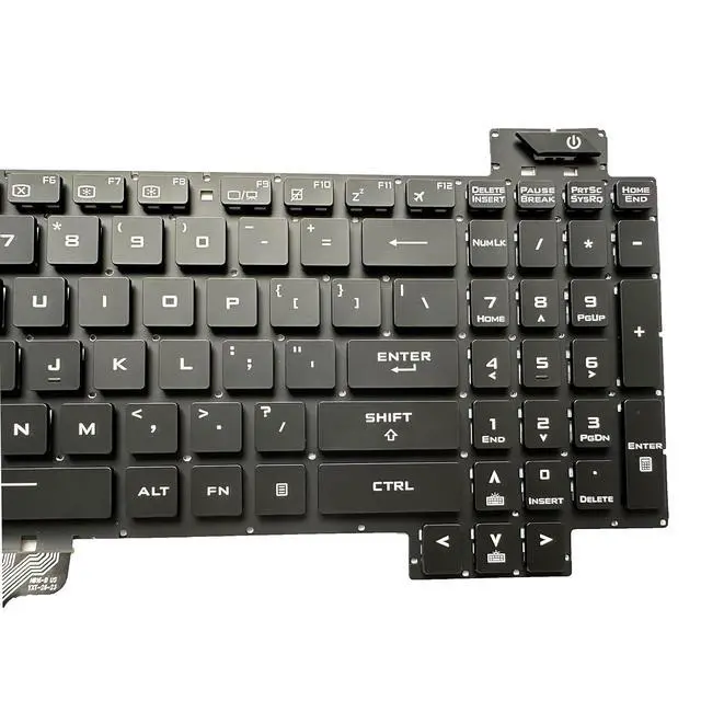 Alt view image 6 of 7 - Laptop Replacement US Layout with Backlight Keyboard for ASUS ROG Strix GL703 GL703V GL703GS GL703GM GL703VD GL703VM GL703GE GL703GEE PX703GE,0KNB0-661BUS00